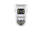 LNBBEQ 4K 8MP WiFi PTZ Camera Outdoor Dual Lens Dual Screen Auto Track IP Cameras CCTV Two-Way Audio Video Surveillance(UK Plug,8MP Add 64G Card) view 1