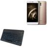 BoxWave Keyboard Compatible with 360 Q5 Plus - SlimKeys Bluetooth Keyboard - with Backlight, Portable Slim LED 7 Colors - Jet Black view 1