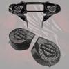 24+ Street Glide inner fairing Speaker grill with shield emblem chainlink view 2