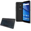 BoxWave Keyboard Compatible with BLU Studio View - SlimKeys Bluetooth Keyboard - with Backlight, Portable Slim LED 7 Colors - Jet Black view 1