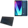 BoxWave Keyboard Compatible with LG V30S ThinQ - SlimKeys Bluetooth Keyboard - with Backlight, Portable Slim LED 7 Colors - Jet Black view 1