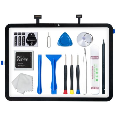 for iPad 10 (10th Generation) 2022 10.9 Inch Screen Replacement Digitizer Touch Glass for 10th Gen A2696 A2757 A2777 with Home Button
