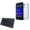 BoxWave Keyboard Compatible with BenQ B50 - SlimKeys Bluetooth Keyboard - with Backlight, Portable Slim LED 7 Colors - Jet Black view 1