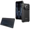BoxWave Keyboard Compatible with Doogee F3 Pro - SlimKeys Bluetooth Keyboard - with Backlight, Portable Slim LED 7 Colors - Jet Black view 1