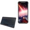 BoxWave Keyboard Compatible with Blackview BV9600 Pro - SlimKeys Bluetooth Keyboard - with Backlight, Portable Slim LED 7 Colors - Jet Black view 1