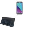 BoxWave Keyboard Compatible with Samsung Galaxy J3 Emerge - SlimKeys Bluetooth Keyboard - with Backlight, Portable Slim LED 7 Colors - Jet Black view 1