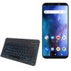 BoxWave Keyboard Compatible with BLU Vivo Go 6.0 - SlimKeys Bluetooth Keyboard - with Backlight, Portable Slim LED 7 Colors - Jet Black view 1