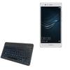 BoxWave Keyboard Compatible with Huawei P9 Lite - SlimKeys Bluetooth Keyboard - with Backlight, Portable Slim LED 7 Colors - Jet Black view 1