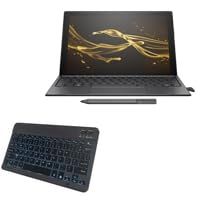 BoxWave Keyboard Compatible with HP Spectre x2 (Y3U25AV_1) - SlimKeys Bluetooth Keyboard - with Backlight, Portable Slim LED 7 Colors - Jet Black