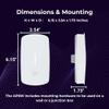 Alta Labs AP6W Wall Mounted PoE Pass Through WiFi 6 Access Point | Seamless Roaming | 3 Gbps | Dual Band | Content Filtering | IP54 Rated | Real-Time Network Monitoring | WiFi Access Point view 4