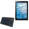 BoxWave Keyboard Compatible with Acer Iconia One 10 B3-A40FHD - SlimKeys Bluetooth Keyboard - with Backlight, Portable Slim LED 7 Colors - Jet Black view 1