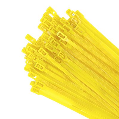 Aroono 100 Pack 12 Inch Heavy Duty Zip Ties Outdoor Yellow  Reusable Cable Ties, 36 LBS Tensile Strength, UV Resistant & Weatherproof for Industrial, HVAC, and Harsh Conditions