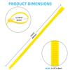 Aroono 100 Pack 12 Inch Heavy Duty Zip Ties Outdoor Yellow  Reusable Cable Ties, 36 LBS Tensile Strength, UV Resistant & Weatherproof for Industrial, HVAC, and Harsh Conditions view 2