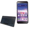 BoxWave Keyboard Compatible with Alcatel TCL LX - SlimKeys Bluetooth Keyboard - with Backlight, Portable Slim LED 7 Colors - Jet Black view 1