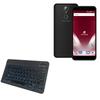BoxWave Keyboard Compatible with Cherry Mobile Flare P3 Plus - SlimKeys Bluetooth Keyboard - with Backlight, Portable Slim LED 7 Colors - Jet Black view 1