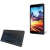 BoxWave Keyboard Compatible with iBall Blaze V4 - SlimKeys Bluetooth Keyboard - with Backlight, Portable Slim LED 7 Colors - Jet Black view 1