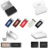 Bulk Custom Logo USB Drives with Leather Case, Personalized Metal Engraved Thumb Drives with Custom Packaging Options for Corporate Gifts, Brand Promotions, Events (100,16 GB) view 1