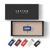 Bulk Custom Logo USB Drives with Leather Case, Personalized Metal Engraved Thumb Drives with Custom Packaging Options for Corporate Gifts, Brand Promotions, Events (100,16 GB) view 3