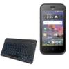 BoxWave Keyboard Compatible with ZTE Jasper LTE - SlimKeys Bluetooth Keyboard - with Backlight, Portable Slim LED 7 Colors - Jet Black view 1