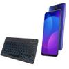 BoxWave Keyboard Compatible with Oppo F11 - SlimKeys Bluetooth Keyboard - with Backlight, Portable Slim LED 7 Colors - Jet Black view 1