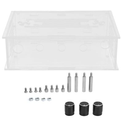 Amplifier Board Shell High Power 2.1 Channel TPA3116D2 Acrylic Material Preassembled Kit for Audio Enthusiasts DIY Projects 6 Pieces Included