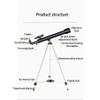 50mmAstronomy Telescope,Portable Lightweight Refractor Telescope - Coated High-Definition Eyepiece - Ideal Telescope for view 2