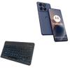 BoxWave Keyboard Compatible with Motorola Edge 60 Fusion - SlimKeys Bluetooth Keyboard - with Backlight, Portable Slim LED 7 Colors - Jet Black view 1