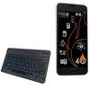 BoxWave Keyboard Compatible with Black Fox BMM 541 - SlimKeys Bluetooth Keyboard - with Backlight, Portable Slim LED 7 Colors - Jet Black view 1