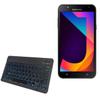 BoxWave Keyboard Compatible with Samsung Galaxy J7 Neo - SlimKeys Bluetooth Keyboard - with Backlight, Portable Slim LED 7 Colors - Jet Black view 1