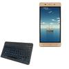 BoxWave Keyboard Compatible with Gionee Marathon M5 Lite - SlimKeys Bluetooth Keyboard - with Backlight, Portable Slim LED 7 Colors - Jet Black view 1