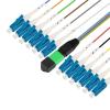12 core MPO-LC fiber optic patch cord 0.9mm 30cm single mode(SM mpo-12LC 0.3m) view 3