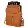 13 Inch Laptop Shoulder Bag Leather Briefcase for iPad Air 13 inch M3 M2 2025 2024, iPad Pro 13" M5 M4 with Magic Keyboard, iPad Pro 12.9 6/5/4/3, Vertical Laptop Sleeve Messenger Computer Bag, Brown view 1