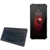 BoxWave Keyboard Compatible with AGM X3 Turbo - SlimKeys Bluetooth Keyboard - with Backlight, Portable Slim LED 7 Colors - Jet Black view 1