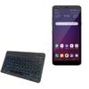 BoxWave Keyboard Compatible with LG Escape Plus - SlimKeys Bluetooth Keyboard - with Backlight, Portable Slim LED 7 Colors - Jet Black view 1