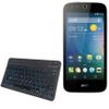 BoxWave Keyboard Compatible with Acer Liquid M320 - SlimKeys Bluetooth Keyboard - with Backlight, Portable Slim LED 7 Colors - Jet Black view 1