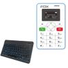 BoxWave Keyboard Compatible with Fox Mobiles Mini 1 - SlimKeys Bluetooth Keyboard - with Backlight, Portable Slim LED 7 Colors - Jet Black view 1