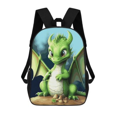 Casual Backpack Waterproof Lightweight Daypack Travel Laptop Bag for Men Women Dragon Cute