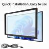 LMENGER 21.5 Inch Infrared Touch Screen, 10 Points Touch Screen Overlay Panel, USB Interface Free Driver, Infrared Touch for Outdoor Navigation, Digital Signage, Industrial Monitor view 3