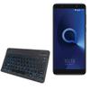 BoxWave Keyboard Compatible with Alcatel 3X - SlimKeys Bluetooth Keyboard - with Backlight, Portable Slim LED 7 Colors - Jet Black view 1