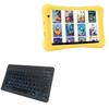 BoxWave Keyboard Compatible with Dragon Touch Y80 - SlimKeys Bluetooth Keyboard - with Backlight, Portable Slim LED 7 Colors - Jet Black view 1
