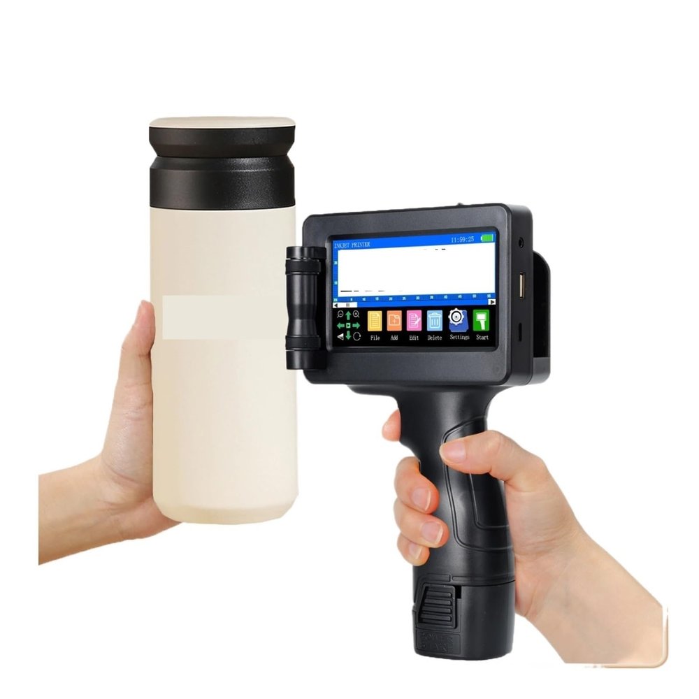 BINBINNIAO 1755PLUS 12.7mm Portable Printers Handheld Inkjet Printer Text QR Barcode Batch Number Logo Image Date Printing Machine(Without Ink)