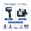BINBINNIAO 1755PLUS 12.7mm Portable Printers Handheld Inkjet Printer Text QR Barcode Batch Number Logo Image Date Printing Machine(with 2 Ink) view 2