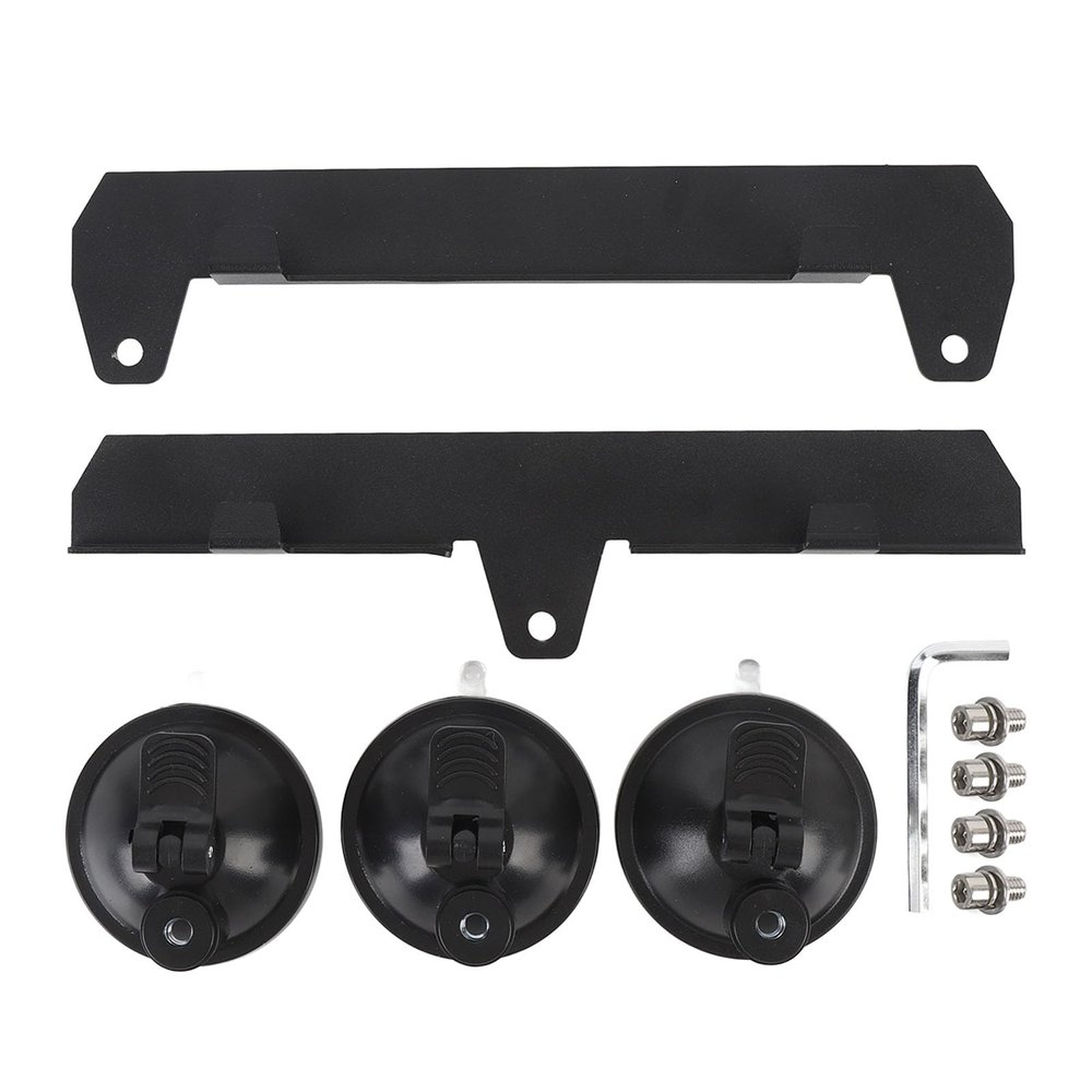 Fuchooky Mini Satellite Dish Car Mount Kit with Strong Suction Cups for Windshield, Sunroof, Roof Installation on SUV, RV, Yacht