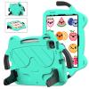 Case Compatible with iPad Air 11 Inch M2(2024)/Pro 11 Inch (M4) 2024 ReleasedLightweight EVA Shockproof Kids Friendly Cover with Handle Stand Thickned Cornor Impact Tablet Cover (GREEN) view 4