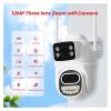 LNBBEQ 6K 12MP WiFi Camera PTZ Dual Screen 8X Digital Zoom AI Auto Tracking Outdoor 8MP CCTV IP Camera Security Protection(EU Plug,12MP with 128G Card) view 3