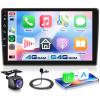 4G+64G Android 15 Car Stereo for Toyota Camry 1997-2003 with Wireless Carplay Android Auto, 9 Inch 1280 * 720 Touch Screen GPS/WiFi/Bluetooth 5.0/ FM/32EQ/ SWC/Backup Camera view 1