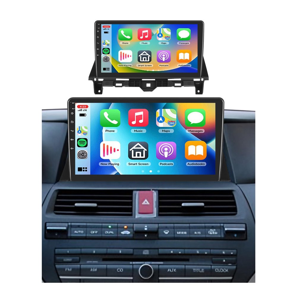 4G+64G Android 15 Car Stereo for Honda Accord 8th 2008-2013 with Wireless Carplay Android Auto, 10.1 Inch 1280 * 720 Touch Screen GPS/WiFi/Bluetooth 5.0/ FM/32EQ/ SWC/Backup Camera