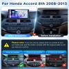 4G+64G Android 15 Car Stereo for Honda Accord 8th 2008-2013 with Wireless Carplay Android Auto, 10.1 Inch 1280 * 720 Touch Screen GPS/WiFi/Bluetooth 5.0/ FM/32EQ/ SWC/Backup Camera view 2