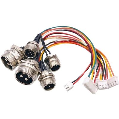 VCALDGFZ GX12 GX16 GX20 to XH2.54 Terminal Wire M12 Aviation Plug 2 3 4 5 6 Pin Male Head Adapter Cable Connector Extension Line 15-30cm(GX16,300MM_3P)