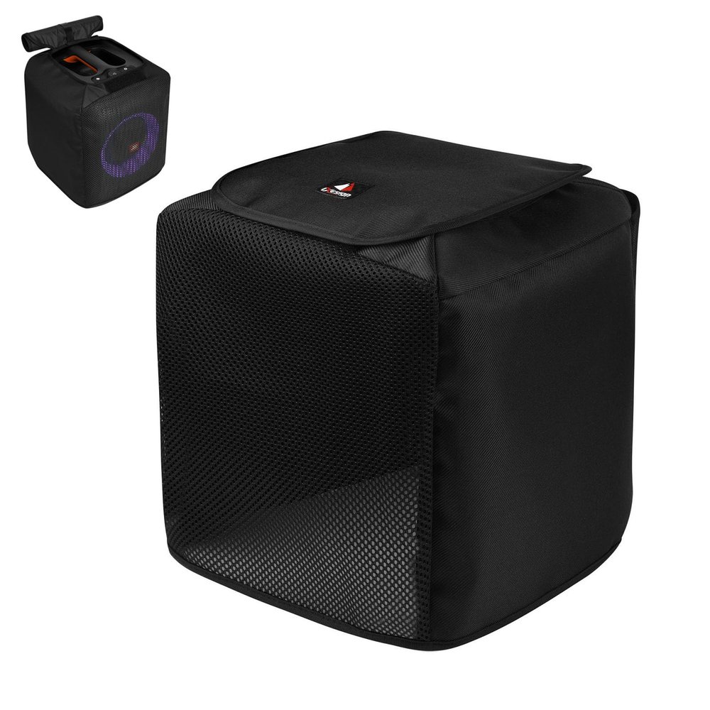 SZZCNOX Scratch Resistant Protective Mesh Sleeve Case for JBL PartyBox Encore Essentinal Portable Party Speaker, Outdoor Travel Dust Cover Storage Bag (Black)